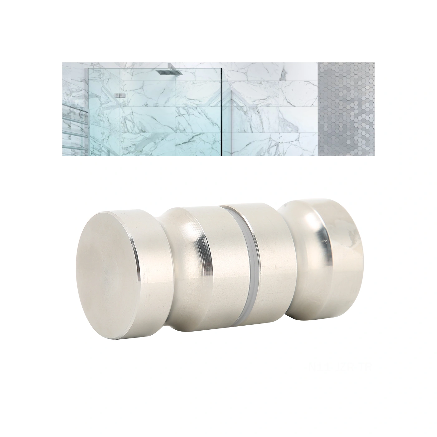 Geeroyoo 304 Paslanmaz Çelik Banyo Cam Kapı Kolu - Tek Delikli, Anti-korozif, Ev Ofis Kayar Kapılar İçin Pratik Aksesuar Diğer