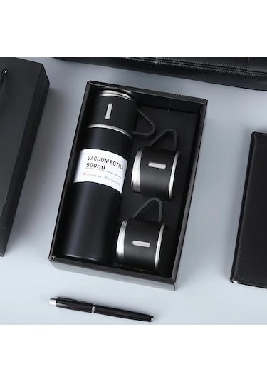 Trendooze Gaojunshop01 500ml Termos İzgara Tutucu 3'lü Kupa Takımı Yeşil Yeşil