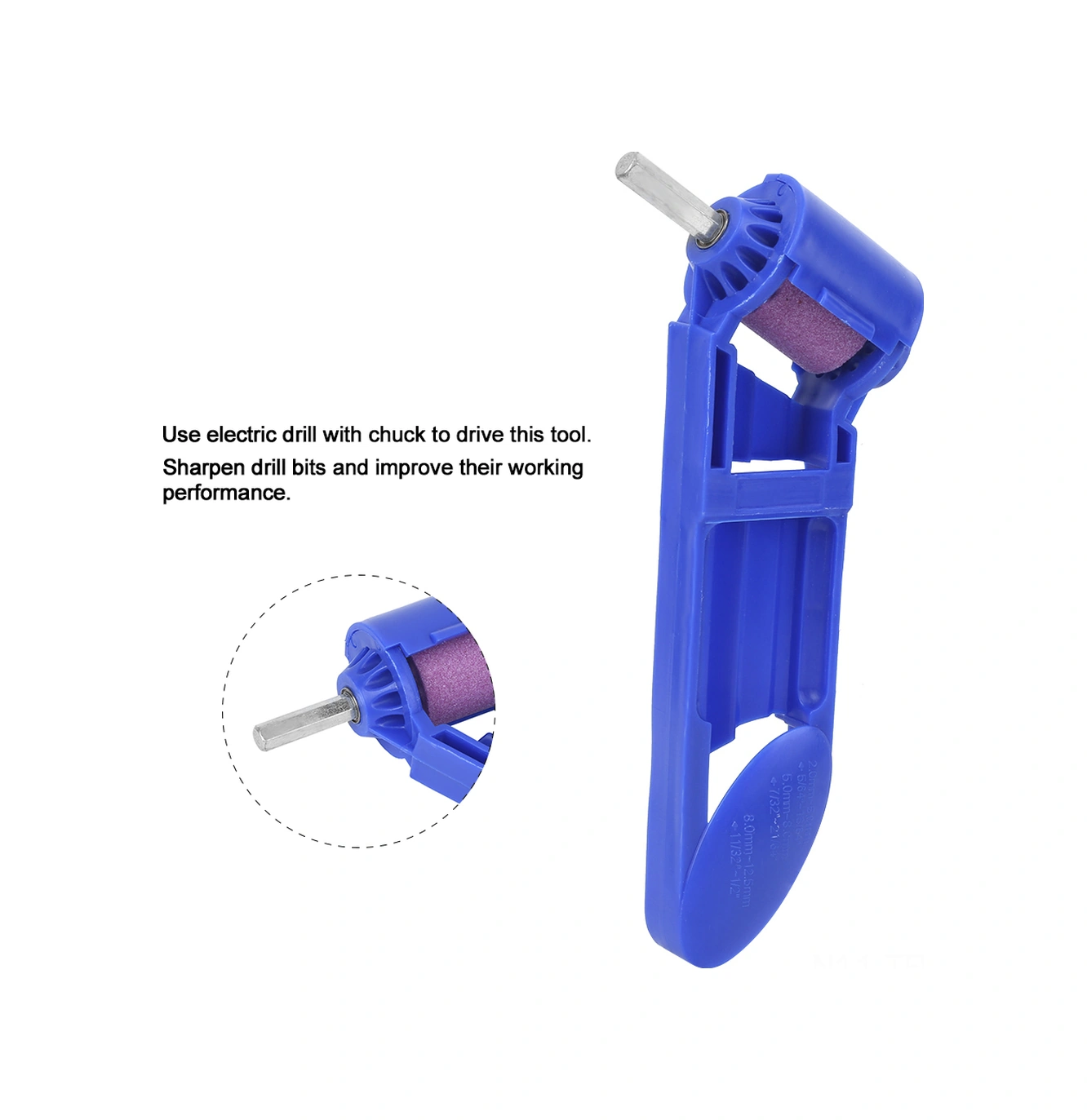 Tenfowee Çelik Uçlu Matkap Ucu Kesici Aleti - Dayanıklı Korundum Taşlı - Elektrik Matkapıyla Kullanıma Uygun - Hafif Ve Taşınabilir