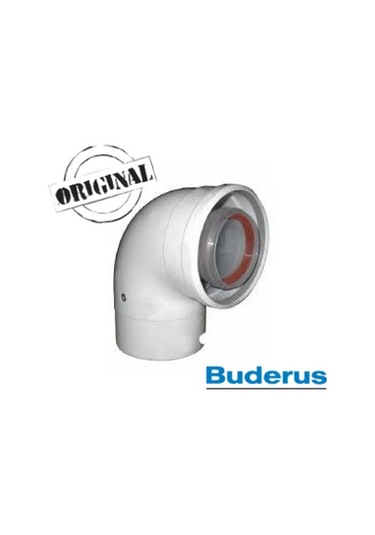 Buderus Uyumlu Kombi 90°Yoğuşmalı Hermetik Dirsek (60/100)