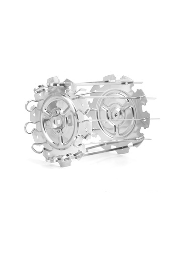 Teltree Gıda Grubu Paslanmaz Çelik 10'lu Şiş Seti - Elektrik Fırını, Mutfak, Kamp İçin Taşınabilir, Kolay Kurulum, Sıcak Dayanıklı, Temizlenmesi Kolay Bbq Aksesuarı Diğer