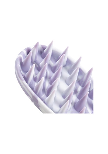 Suntek Saç Derisi Masaj Aleti Yıkama Bakım Fırçası Ev Banyo Açık Menekşe