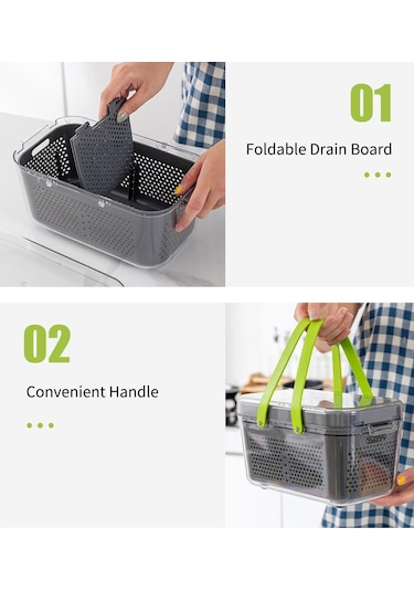 22'si 1 Arada Çok Fonksiyonlu Sebze Doğrayıcı Manuel Doğrayıcı, Konteynerli Gıda Doğrayıcı Kesici