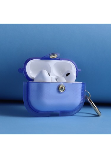 Airpods Uyumlu Pro 1 Manyetik Şeffaf Zırh Tpu Tws Kulaklık Kılıfı İçin Pembe