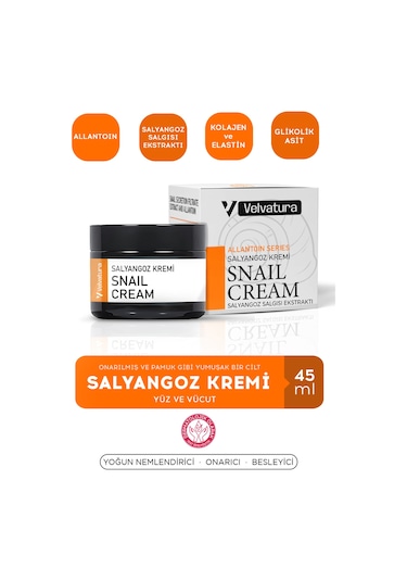 Velvatura Yenileyici ve Onarıcı Salyangoz Kremi 45 ML
