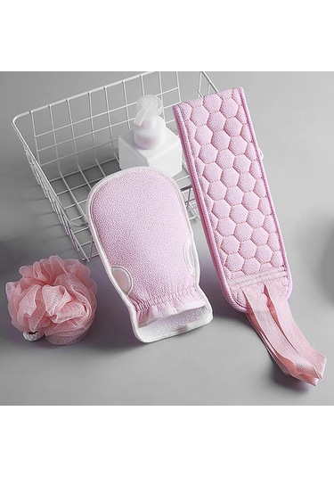 Homyl 3x Eldivenleri Vücut Ovma Havluları Bakımı Aracı