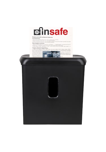 Baove PS610 Evrak İmha Makinesi ve Kağıt İmha-Cd -Kredi Kartı İmha Makinesi - Çapraz Kesim - 11 L