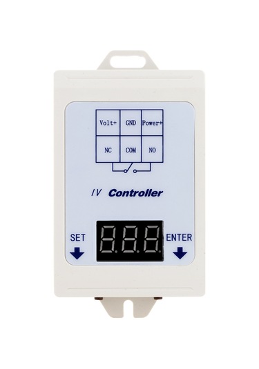 Gajeena 12v/24v Dc Voltaj Kontrol Rölesi - Aşırı Ve Düşük Voltaj Anahtarı İle Led Ekranlı Otomatik Zamanlayıcı