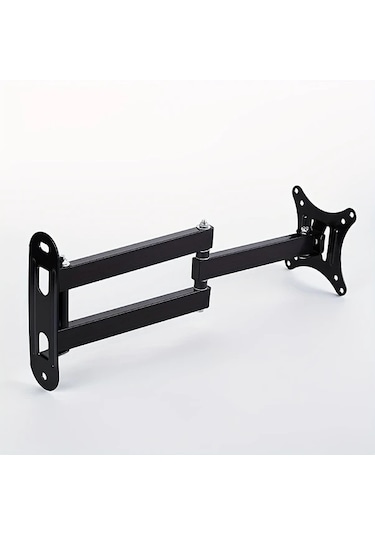 Dashanshop Siyah 14-27 İnç Tv Askısı: 15 Eğim & 150 Dönebilir, 22 Kg Taşıma Kapasiteli Siyah