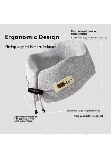 Bellek Köpük U-şekilli Yastık Seyahat Boyun Desteği Uyku Yastığı