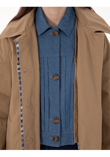 Pierre Cardin Kadın Camel Trençkot 50300872-vr015 CAMEL