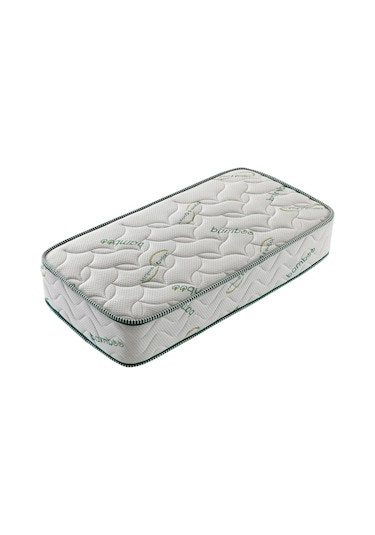 Opalin Bambu Yeşil Baby Ortopedik Yaylı Bebek Yatağı 70 x 180 CM