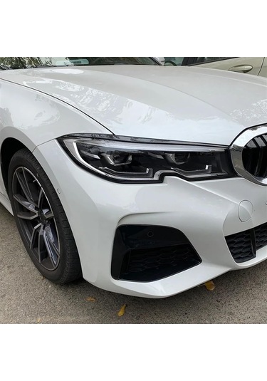 Araba Far Kaş, Parlak Siyah Far Kaş Döşeme, Bmw 3 Serisi G20 G28 320ı 325ı 2019 Gloss Black İçin Uyumlu
