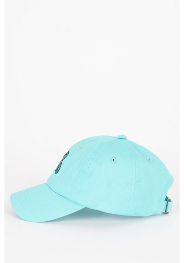 Defacto Erkek Bebek Pamuklu Beyzbol Basketbol Şapkası C1210A524SMBE174 Mavi