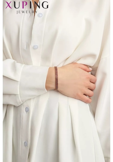 Xuping Kadın Bilekliği 211316185 Kırmızı