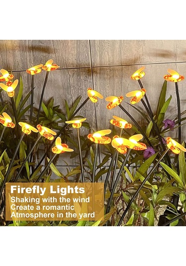 Maiyame Güneş Enerjili Sallanan Atkı Işığı 10 Led Islak Işık Bahçe Çimen Aydınlatması Ip65 8-10 Saat Süreli Tekli Paket Diğer