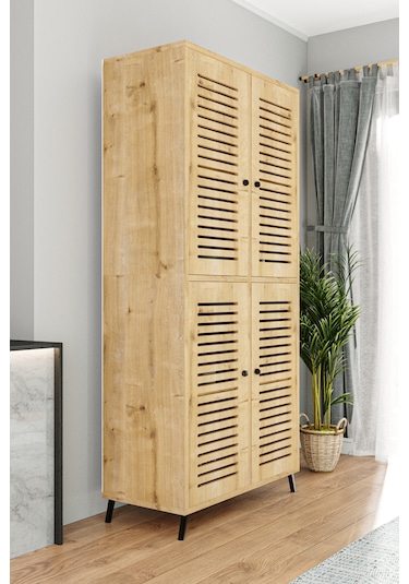 Enwood Deneb Mdf Safirmeşe 4 K Panjur Kapak Ahşap Ayaklı Kiler