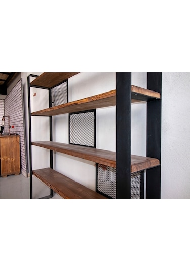 Deryawood Masif Ahşap Kitaplık