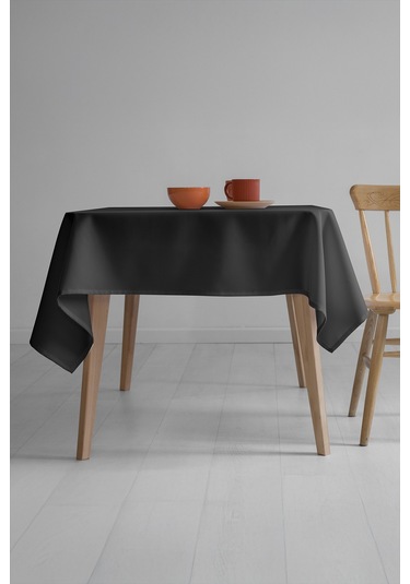 Nayra Keten Masa Örtüsü 160x220 - Siyah Siyah
