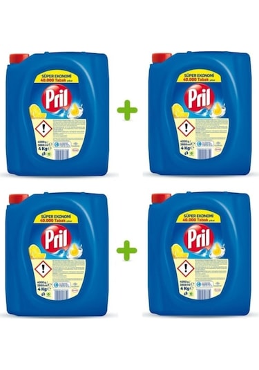 Pril Bulaşık Deterjanı 4 x 4 KG
