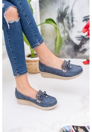 Aymeravm - Dili Taşlı Yüksek Taban Ortopedik Pedli Lacivert ... Lacivert