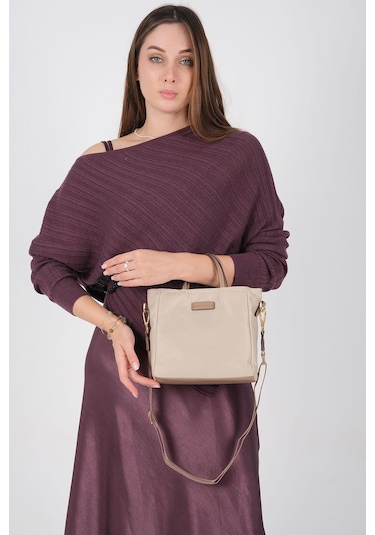 Silver Polo Sp1225-m206 Kadın El Çantası Bej Bej