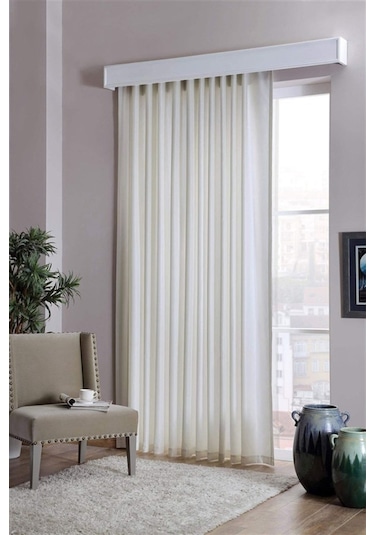 Lisse Home Standart Saten Güneşlik Perde Ekru Renk Ekru