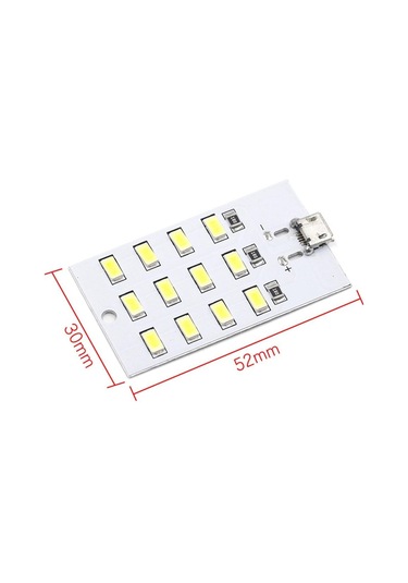 1 Adet Aydınlatma Paneli Mobil Işık 430ma 470ma 5730 Smd 5v, Seçenekler: 12 Led