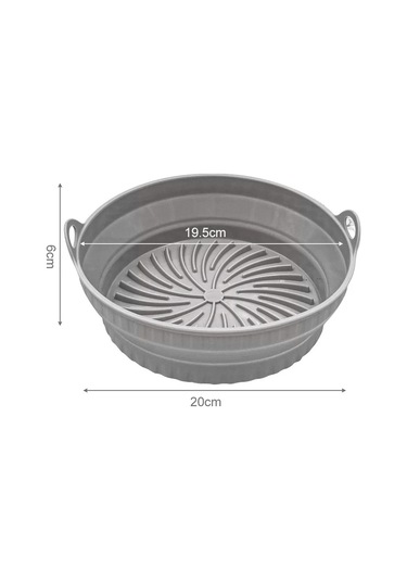 Katlanabilir Hava Fritözü Silikon Astar Yeniden Kullanılabilir