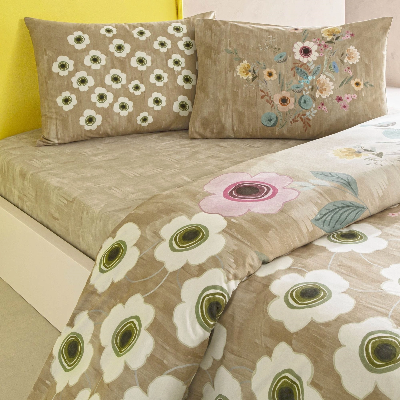 Taç Blyss Ranforce Tek Kişilik Nevresim Takımı Bej 000000001000051124 Bej