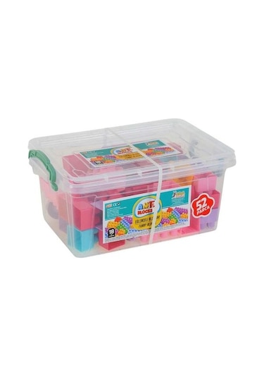 Plastik Kutuda Pastel Ant Blocks 52 Parça