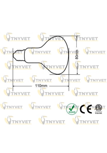 Tnyvet 100 Watt / Gün Işığı Güneş Lambası Isıtıcı Lamb