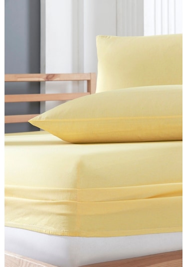 Valezium 2 Adet Fermuarlı 50x70 Cm Yastık Kılıfı Sarı Sarı
