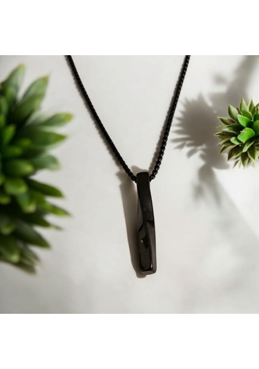 Erkek Çelik Bar Kolye 8796