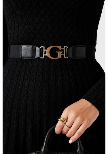 Guess Bayan Elbise W5bk68 Z2yj2 Jblk Siyah Siyah