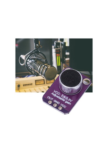 Skycıty Mikrofon Güçlendirici Modülü, Ses Sensörü, 2.4v-5.5v
