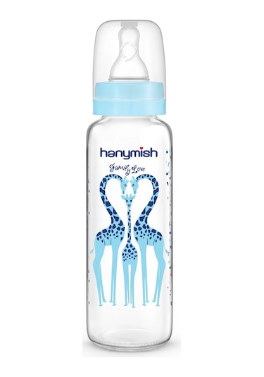 Hanymish Cam Biberon 240 Ml 0-6 Ay - Mavi