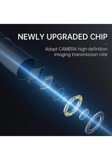 Işıklı Endoskop Kamerası, 4,3 İnç Ekranlı Hd 1080p Borescope 8 Ayarlanabilir Led Işık, 16,4 Ft Sert Kablolu Muayene Kamerası