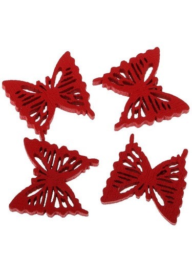 Homyl Dıy Craft Scrapbooking Için 100 Parça Kelebek Şekli