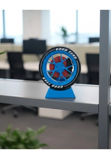 Otomobil Jant Görünümlü Masa Üstü Ofis Süsü