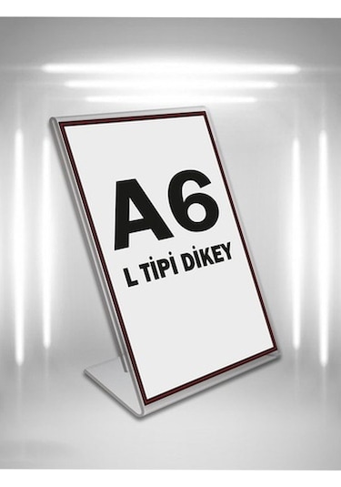L Tipi A6 Pleksi Föylük Broşürlük-Dikey A6 Föylük-5 Li Paket (532391262)