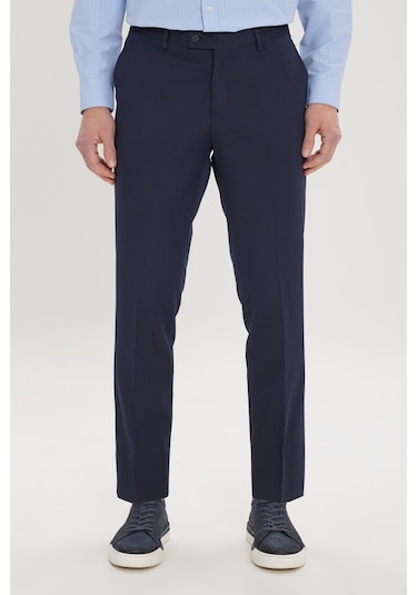 Ac&Co / Altınyıldız Classics Slim Fit Dar Kesim Klasik Yan Cep Erkek Pantolon - Lacivert