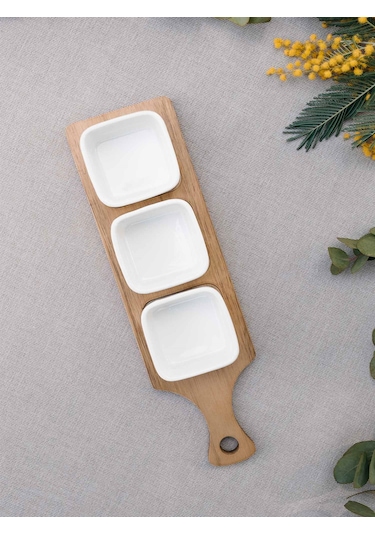 Woody Porselen Servis 33x10 Cm