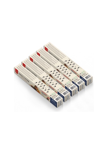 Nish Coffee Karamel Aromalı Kapsül Kahve 5'li Set 50 Adet - 50 Adet Kapsül Kahve