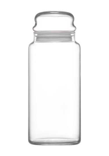 LAV Sera Cam Kavanoz 2'li Orta Boy 635 ml Beyaz Cam Kapaklı (Erzak Saklama Kavanozu )