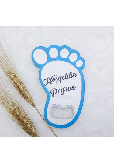 Ayak Açacak Magnet 8x6 Cm Uv Erkek Bebek Magnetleri Bebe 30 Adet