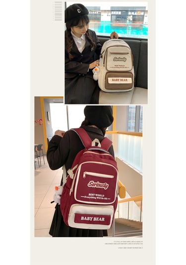 Genç Kızlar İçin Şık Ve Konforlu Büyük Kapasiteli Okul Çantası, Ortaokul Öğrencilerine Özel Modaya Uygun Sırt Çantası, Dayanıklı Ve Ergonomik Tasarım Gri