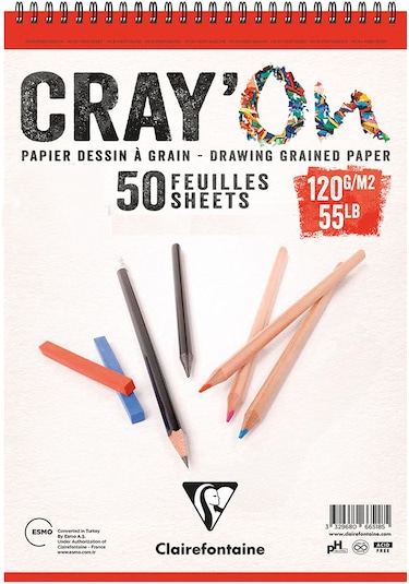 Clairefontaine Cray'On Çizim Blok A5 120Gr 50 Yaprak