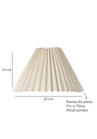 Homing Pileli Abajur Başlığı 241951 Krem