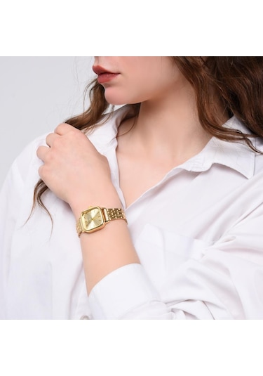 Melian Gold Kadran Gold Kordon Kadın Kol Saati Altın